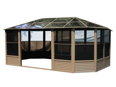 Gazebo Penguin Florence Sunroom Kit with Polycarbonate Roof 12' x 18' Solarium Gazebo Penguin 