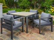 Image of Tortuga Outdoor Lakeview Modern 5 Pc Dining Set Outdoor Furniture Tortuga Outdoor 
