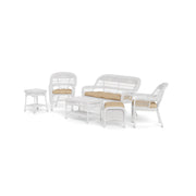 Image of Tortuga Outdoor Portside 6 Pc Seating Set - WHITE Outdoor Furniture Tortuga Outdoor Tan 