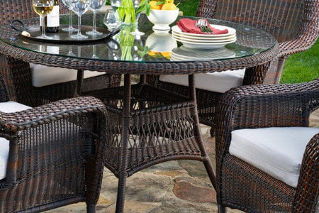 Tortuga Outdoor Sea Pines 5-Piece Dining Set (4 dining chairs, 48" dining table) Outdoor Furniture Tortuga Outdoor 