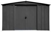 Image of Arrow Classic Steel Storage Shed, 10x14 Shed Arrow Charcoal 