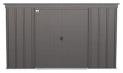 Image of Arrow Classic Steel Storage Shed, 10x4 Shed Arrow Charcoal 
