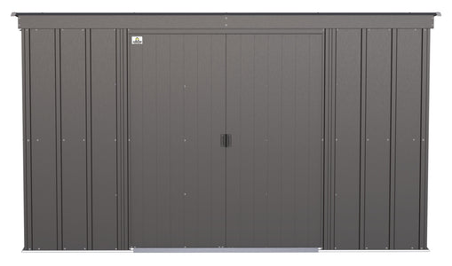 Arrow Classic Steel Storage Shed, 10x4 Shed Arrow Charcoal 