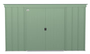 Image of Arrow Classic Steel Storage Shed, 10x4 Shed Arrow Sage Green 