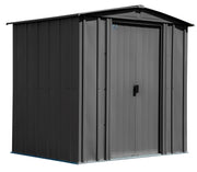 Image of Arrow Classic Steel Storage Shed, 6x5 Shed Arrow Charcoal 