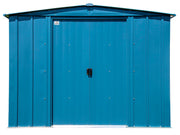 Image of Arrow Classic Steel Storage Shed, 8x6 Shed Arrow Blue Grey 