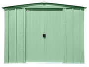 Image of Arrow Classic Steel Storage Shed, 8x6 Shed Arrow Sage Green 
