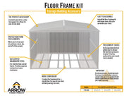 Image of Arrow Floor Frame Kit for Arrow Classic Sheds 10x11, 10x12 and 10x14 ft. and Arrow Select Sheds 10x11, 10x12 and 10x14 ft. Accessories Arrow 