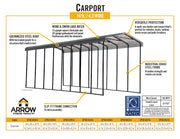 Image of Arrow RV Carport 14 x 33 x 14 ft. Carport Arrow 