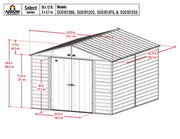Image of Arrow Select Steel Storage Shed, 10x12 Shed Arrow 