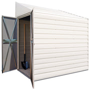 Image of Arrow Yardsaver 4 x 7 ft. Pent Roof Steel Storage Shed Shed Arrow 