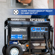 Image of DuroMax 12,000 Watt Gasoline Portable Generator w/ CO Alert Generator DuroMax 