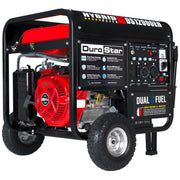 Image of DuroStar DS12000EH 12,000-Watt/9,500-Watt 457cc Electric Start Dual Fuel Portable Generator Generator DuroMax 