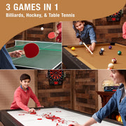 Image of GLD Fat Cat Original 3 In 1 7' Pockey Multi-Game Table - Tan Game Table GLD 