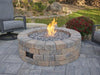 Outdoor Bronson Block Round Gas Fire Pit Kit Fire Pit Outdoor Greatroom Company 