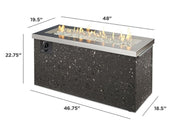 Image of Outdoor Company Key Largo Linear Gas Fire Pit Table - The Better Backyard