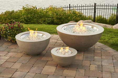 Outdoor Cove 30", 20" and 12" Gas Fire Pit Bowl - The Better Backyard