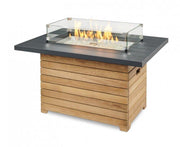 Image of Outdoor Darien Rectangular Gas Fire Pit Table with Aluminum Top Fire Pit Outdoor Greatroom Company 