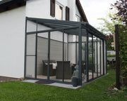 Image of Palram - Canopia | SanRemo 10' x 14' Patio Enclosure - Grey patio enclosure Palram - Canopia 