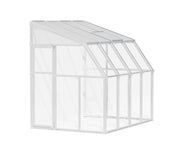 Image of Palram - Canopia | Sun Room Patio Enclosure 6' - White patio enclosure Palram - Canopia 6x8 