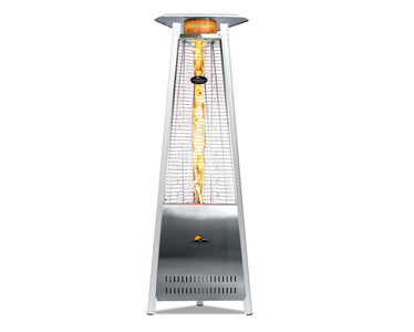 Paragon Boost Flame Tower Heater, 72.5”, 42,000 BTU Patio Heater Paragon-Outdoor Silver 