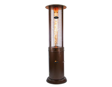 Paragon Illume Round Flame Tower Heater with Remote Control, 82.5”, 32,000 BTU Patio Heater Paragon-Outdoor SaddleBrown 