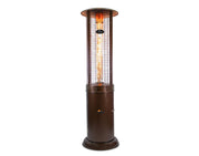 Image of Paragon Shine Round Flame Tower Heater, 82.5”, 32,000 BTU Patio Heater Paragon-Outdoor SaddleBrown 