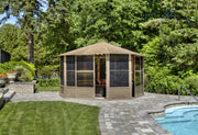 Image of Penguin™ Sunroom Kit Gray/Tan with Metal Roof - 12' x 12' / 12' x 15' Solarium Gazebo Penguin 
