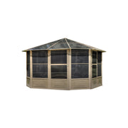 Image of Penguin™ Sunroom Kit Gray/Tan with Polycarbonate Roof - The Better Backyard