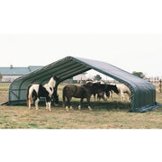 Image of Shelter Logic 20x22x10 Peak Style Run-In Custom Shelters - The Better Backyard