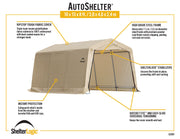 Image of ShelterLogic AutoShelter 10 x 15 ft. Garage ShelterLogic 