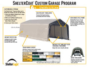 Image of ShelterLogic ShelterCoat 12 x 28 ft. Garage Peak Gray STD Garage ShelterLogic 