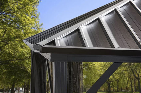 Sojag™ Dakota Steel Roof Gazebo with Mosquito Netting - The Better Backyard