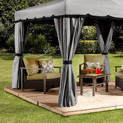 Image of Sojag™ Roma Romano Soft Top Gazebo with Netting & Curtains Included Gazebo SOJAG 