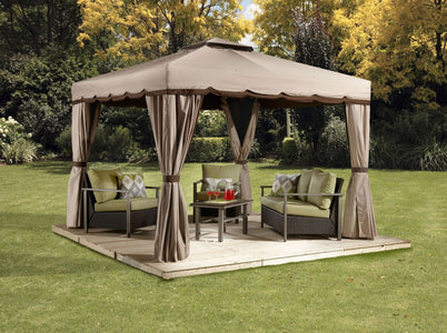Sojag™ Roma Soft Top Gazebo with Netting & Curtains Included - The Better Backyard