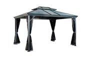 Image of Sojag™ Ventura Steel Double Roof Gazebo with Mosquito Netting Gazebo SOJAG 