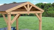 Image of Yardistry 10x10 Tuscan Pavilion 100% Cedar with Aluminum Roof Gazebo Yardistry 
