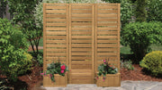 Image of Yardistry Fusion Privacy Screen with Planters Accessories Yardistry 