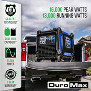 Image of DuroMax XP16000iH 16,000 Watt V-Twin Dual Fuel Portable Digital Inverter Generator Generator DuroMax 
