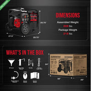 Image of DuroStar DS13000MX 13,000 Watt Dual Fuel Portable Generator w/ CO Alert Generator DuroMax 