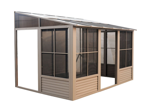 Image of Gazebo Penguin Add-a-Room Patio Enclosure Kit with Polycarbonate Roof Solarium Gazebo Penguin 