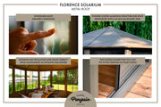 Image of Gazebo Penguin Florence Sunroom Kit with Metal Roof - 12' x 12' / 12' x 15' Solarium Gazebo Penguin 