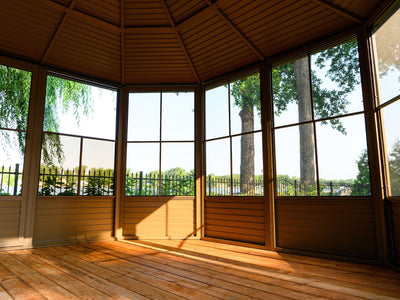 Gazebo Penguin Florence Sunroom Kit with Metal Roof - 12' x 12' / 12' x 15' Solarium Gazebo Penguin 
