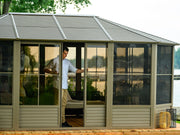 Image of Gazebo Penguin Florence Sunroom Kit with Metal Roof 12' x 18' Solarium Gazebo Penguin 
