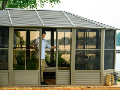 Gazebo Penguin Florence Sunroom Kit with Metal Roof 12' x 18' Solarium Gazebo Penguin 