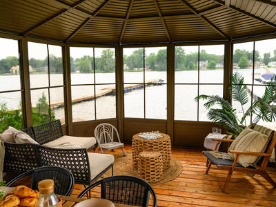 Gazebo Penguin Florence Sunroom Kit with Metal Roof 12' x 18' Solarium Gazebo Penguin 