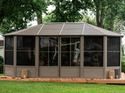 Image of Gazebo Penguin Florence Sunroom Kit with Metal Roof 12' x 18' Solarium Gazebo Penguin 