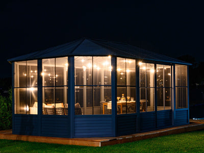 Gazebo Penguin Florence Sunroom Kit with Metal Roof 12' x 18' Solarium Gazebo Penguin 