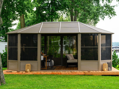 Gazebo Penguin Florence Sunroom Kit with Metal Roof 12' x 18' Solarium Gazebo Penguin 
