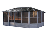 Image of Gazebo Penguin Florence Sunroom Kit with Polycarbonate Roof 12' x 18' Solarium Gazebo Penguin 